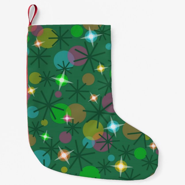 Weihnachtsbeleuchtung Strumpf auf einer Seite Kleiner Weihnachtsstrumpf (Vorderseite)