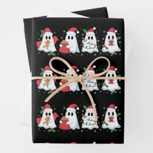 Weihnachtsbeleuchtung Süßer Geist Weihnachten Boo Geschenkpapier Set