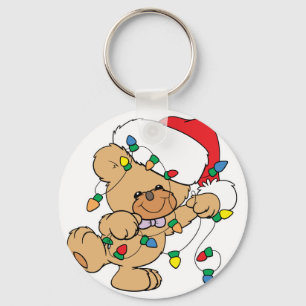 Weihnachtsbeleuchtung Teddybär Schlüsselanhänger