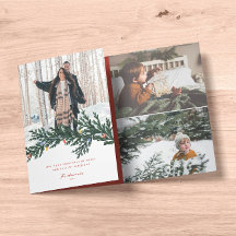 Weihnachtsbeleuchtung und Foto im Grünen