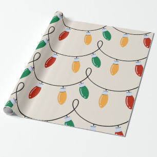 Weihnachtsbeleuchtung Vintage  Geschenkpapier