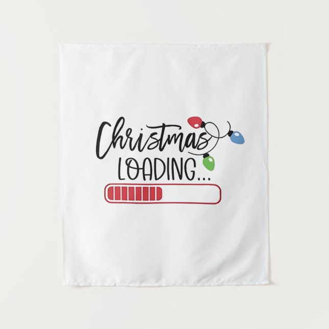 Weihnachtsbeleuchtung Wandteppich (Vorderseite)