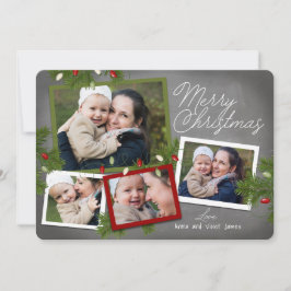 Weihnachtsbeleuchtung | Weihnachts-Fotokarte Feiertagskarte