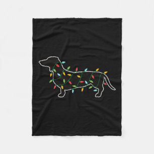 Weihnachtsbeleuchtung Weihnachtsgeschenk für Hund Fleecedecke