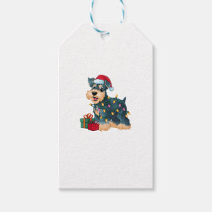 Weihnachtsbeleuchtung Weihnachtsriese Schnauzer Do Geschenkanhänger