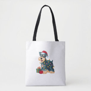 Weihnachtsbeleuchtung Weihnachtsriese Schnauzer Do Tasche
