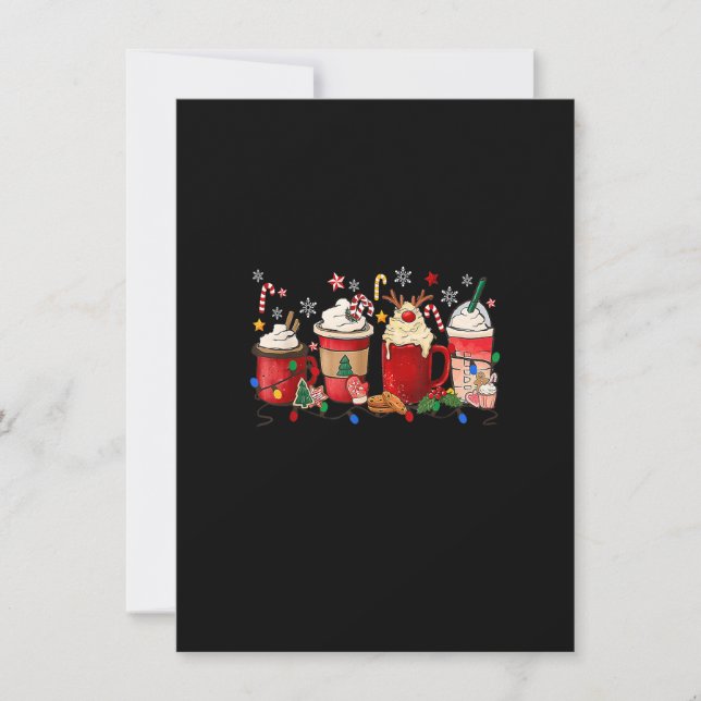 Weihnachtsbeleuchtung Winter gemütlich Weihnachten Einladung (Vorderseite)