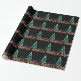 Weihnachtsbeleuchtung Wrackpapier Geschenkpapier