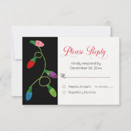 Weihnachtsbeleuchtungskarte