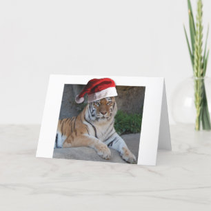 WeihnachtsBengalischer Tiger Feiertagskarte