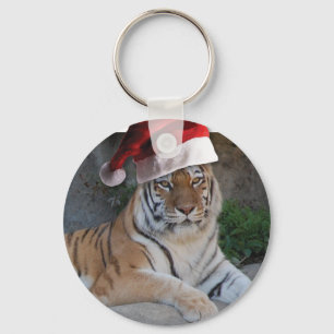 WeihnachtsBengalischer Tiger Schlüsselanhänger