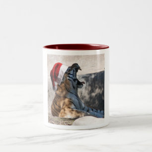 WeihnachtsBengalischer Tiger Zweifarbige Tasse