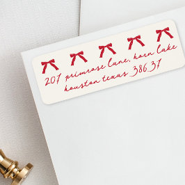 Weihnachtsberge Rote Rücksendeadresse