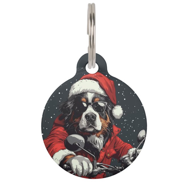Weihnachtsberger Hund Haustiermarke (Vorderseite)