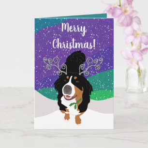 Weihnachtsberger Hund Karte