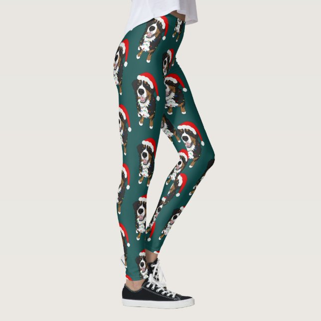 Weihnachtsberger Hund Leggings (Rechts)