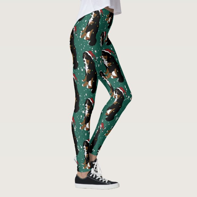 Weihnachtsberger Hund Leggings (Rechts)