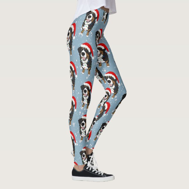 Weihnachtsberger Hund Leggings (Rechts)