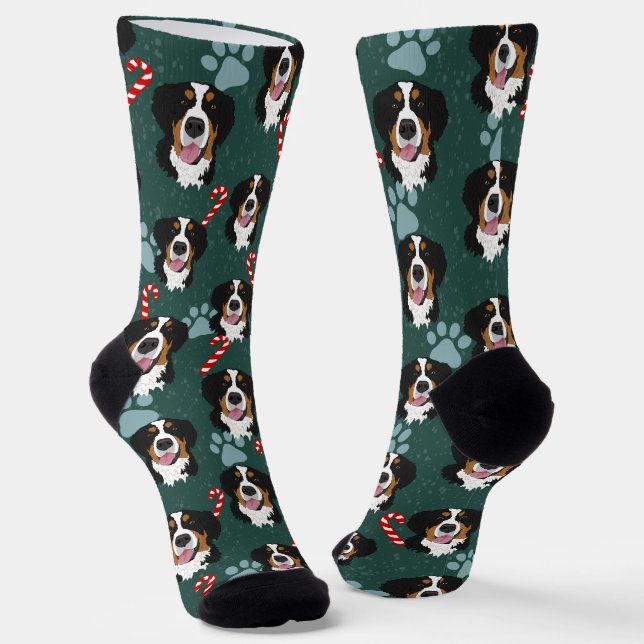 Weihnachtsberger Hund Socken (Gewinkelt)