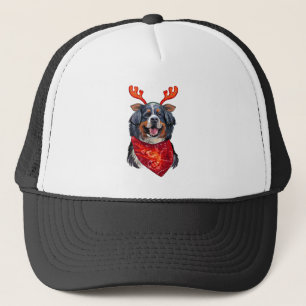 Weihnachtsberger Hund Truckerkappe