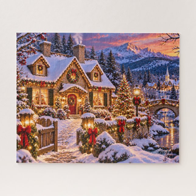 Weihnachtsberghütte (Horizontal)