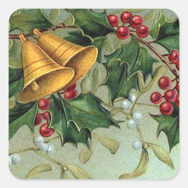 Weihnachtsberries - Aufkleber (Vorderseite)