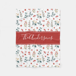 Weihnachtsberries Botanischer Blumenkohl Personali Fleecedecke