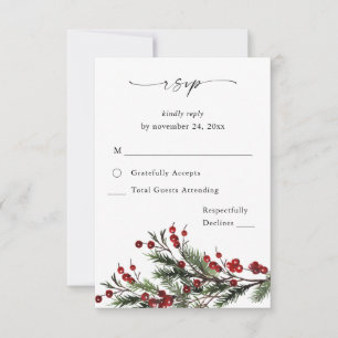 Weihnachtsberries & Pine no Messe UAWG VER RSVP Karte