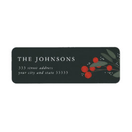 Weihnachtsberries-Rücksendeadresse