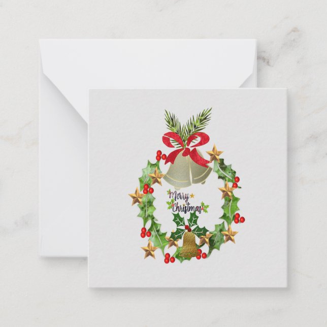 Weihnachtsbeschreibungskarte Mitteilungskarte (Vorderseite)