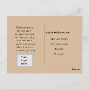 Weihnachtsbestellung  postkarte