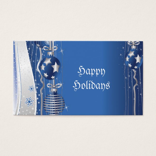 Weihnachtsbestellungen Geschenk Tag-Business-Karte (Vorderseite)