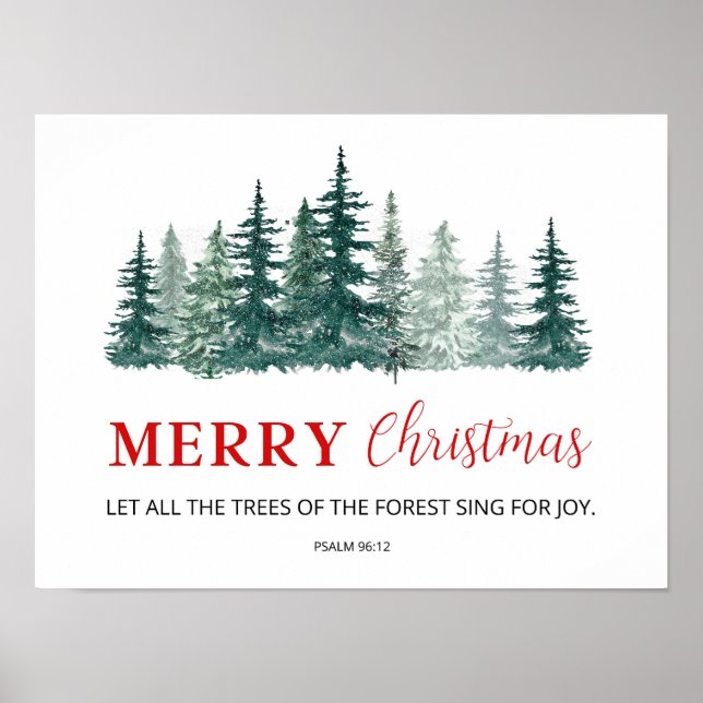 Weihnachtsbibel Verse Wall Art Poster (Vorne)