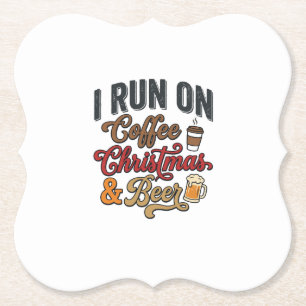 Weihnachtsbier-Feier-Abend-Design Untersetzer
