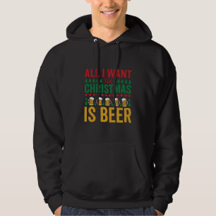 Weihnachtsbier Lustiges Weihnachtsgetränkedesign Hoodie