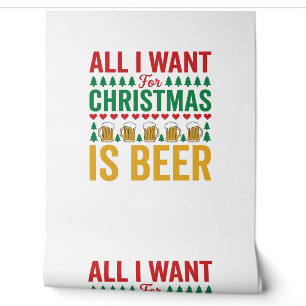 Weihnachtsbier Lustiges Weihnachtsgetränkedesign Tapete