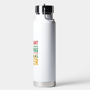 Weihnachtsbier Lustiges Weihnachtsgetränkedesign Trinkflasche