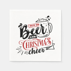 Weihnachtsbier trinken Party Serviette