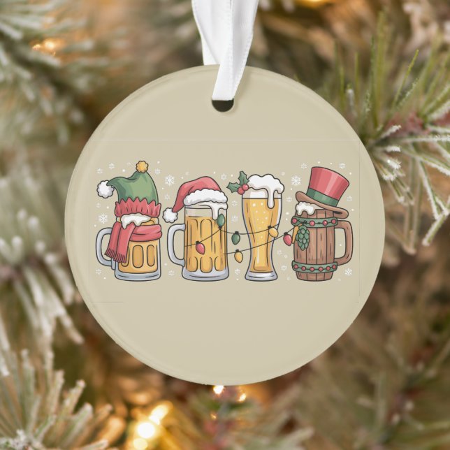 Weihnachtsbiere Trinken Lover Geschenk Party Geist Ornament (Baum)