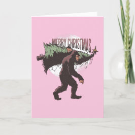 Weihnachtsbigfoot Feiertagskarte
