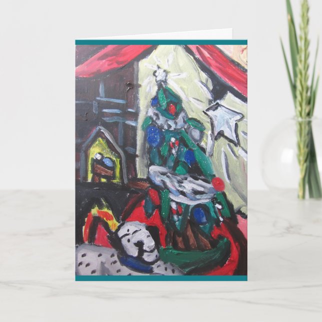 Weihnachtsbild Feiertagskarte (Vorderseite)