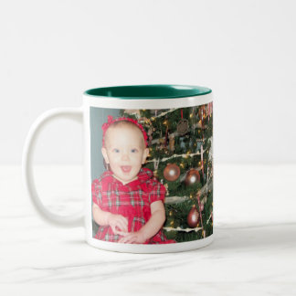 Weihnachtsbild-Tasse Zweifarbige Tasse