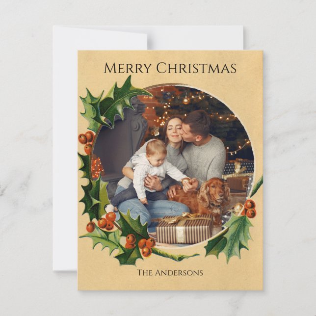 Weihnachtsbildern Feiertagskarte (Vorderseite)