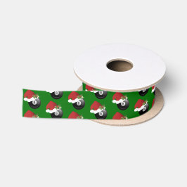 Weihnachtsbillard-Entwurf Satinband