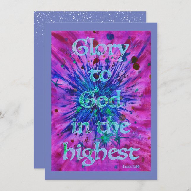 Weihnachtsbionzept Feiertagskarte (Vorne/Hinten)