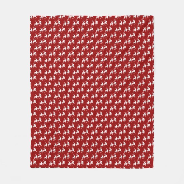 Weihnachtsblanket Holiday Rentier Fleece Blanket (Vorderseite)