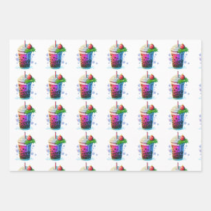 Weihnachtsblase Teeverpackungspapier Geschenkpapier Set