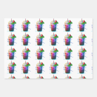 Weihnachtsblase Teeverpackungspapier Geschenkpapier Set