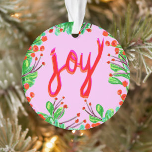 Weihnachtsblatt - Freude Ornament