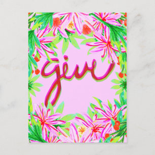 Weihnachtsblatt - geben feiertagspostkarte